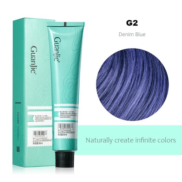 Experience G2 Denim Blue 56 Colors Glitter Permanent Nourishing Organic Hair