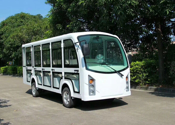 Electric Sightseeing Cart For 14 Passenger AC System With Door