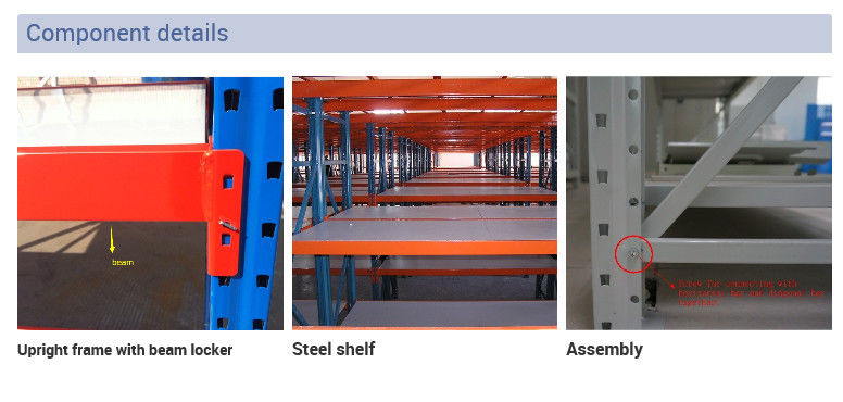 Four Layers Light Duty Shelf , Adjustable Warehouse Storage Racks