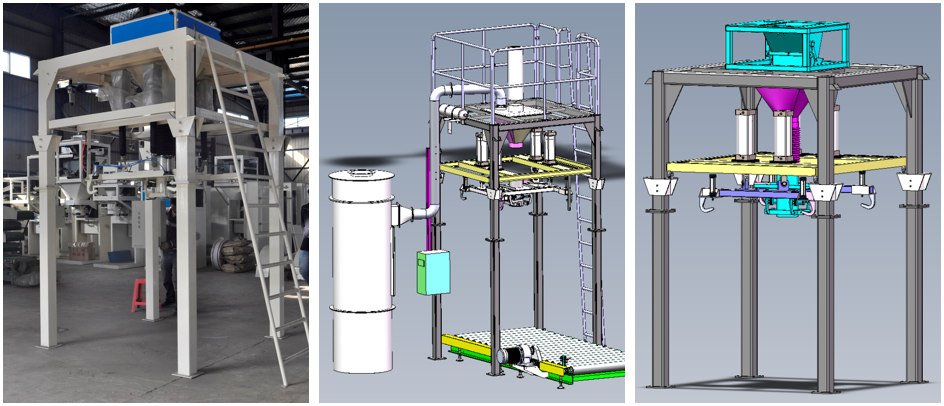 Single Bucket Jumbo Bag Packing Machine 1t For Salt
