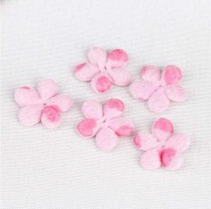 Wholesale Pink Flush Flower Padded Appliques Embellishment Applique Crafts Size 20 mm from china suppliers