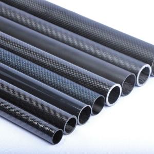 Wholesale Thick Wall Carbon Fibre Tube Anti Ultraviolet Radiation 3K Woven Finish from china suppliers