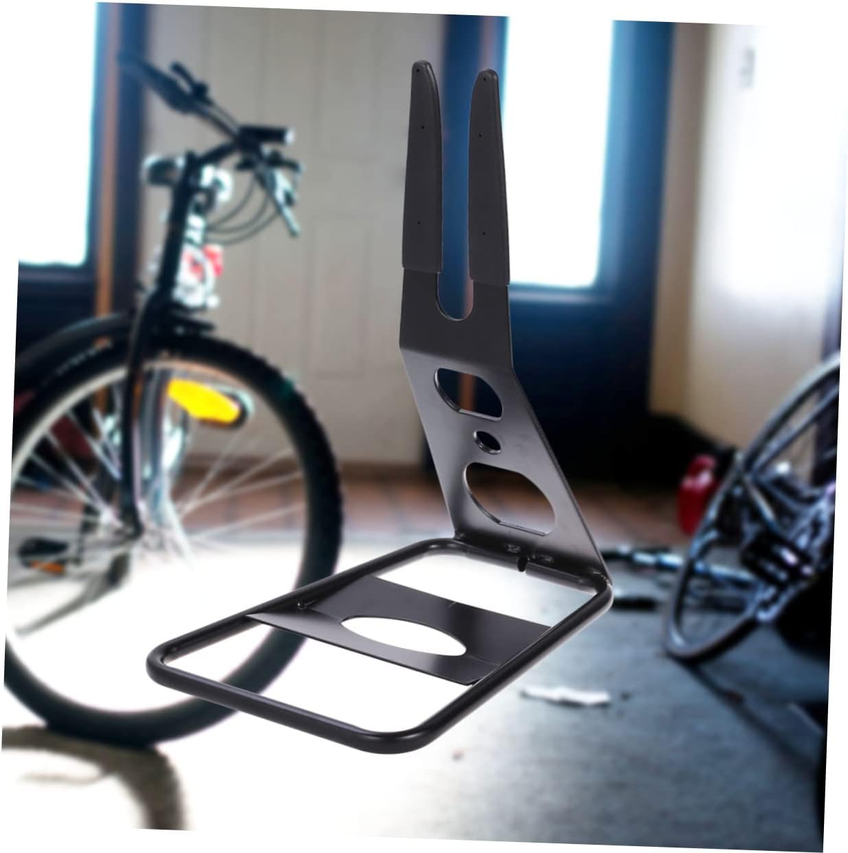 Adjustable Height Floor Type Bike Stand for Versatile Indoor and Outdoor Storage