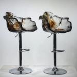 Lifting Senior Restaurant Home Office Bar Chair Petal Transparent