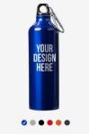 Insulated Water Bottle with Straw Lid & Wide Mouth Lids, Stainless Steel Sports