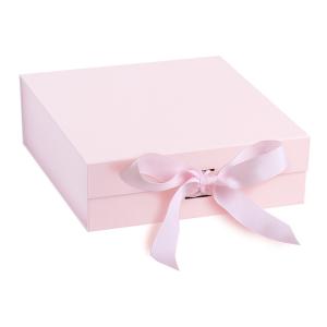 Wholesale 160x120cm Ribbon CMYK Pink Magnetic Gift Card Boxes For Friends from china suppliers