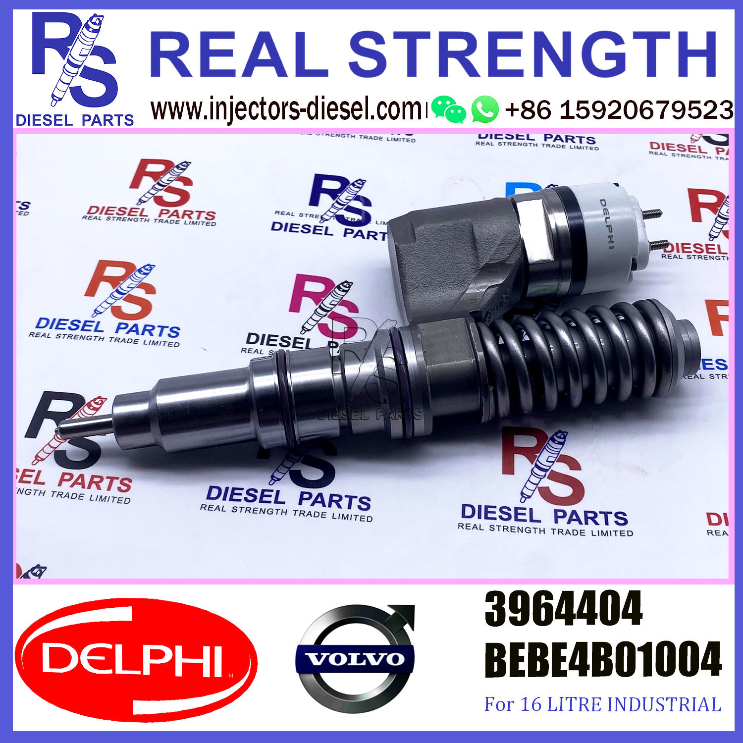 DELPHI injector 3964404 BEBE4C01004 Diesel pump Injector V-O-L-V BEBE4C01004 A0 for D12 3045 US SPEC