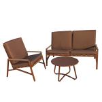 Attractive Design Modern Sofa Set Furniture Luxury Teak Wood Outdoor Patio