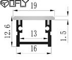 Wholesale Aluminum Waterproof Recessed LED Profile 19*12.6mm Linear Strip Light Extrusion from china suppliers