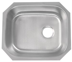 Wholesale 16 Gauge Single Bowl Stainless Steel Sink , 21&quot; Square Single Bowl Sink from china suppliers
