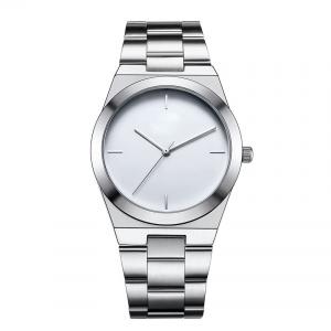 Wholesale 12 Month Guarantee Mens Quartz Watch Silver Bracelet Watch  IP Plated from china suppliers