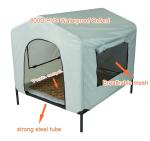 Breathable 600D Elevated Canopy Dog Bed 32in Outdoor Dog Tent Bed