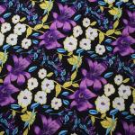 Customized Tops Blouses Soft Rayon Print Floral Knit Twill Viscose Fabric