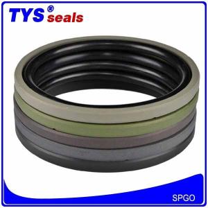 Wholesale Bronze Powder Filled Hydraulic Piston Seals PTFE NBR Compact SPGO from china suppliers