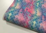 Colorful Printed Faux Leather Fabric SGS Certified 0.6±0.1mm Thickness