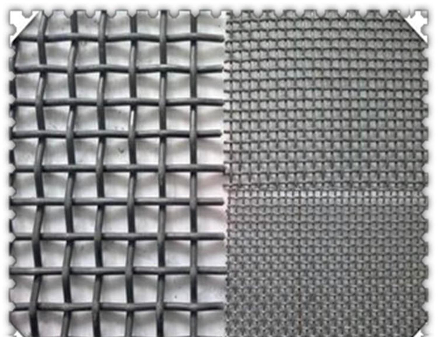 Iron Wire Mesh Bi Directional Wave Separation Bending Galvanized Crimped Wire Mesh