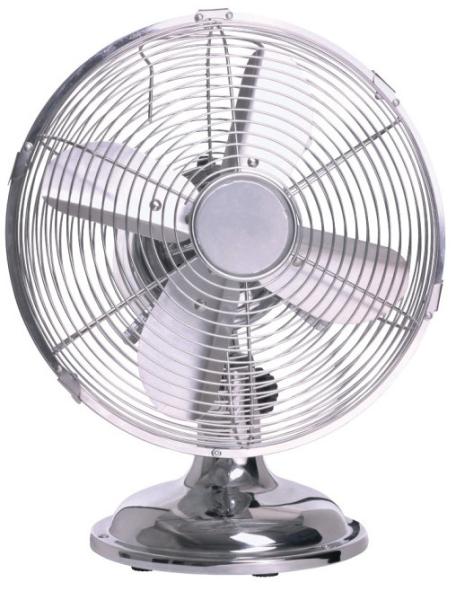 Four Blade 30cm Metal Tabletop Fan , Australia 3 Speed Decorative Oscillating
