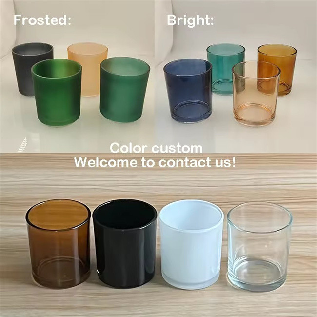 4oz 8oz 10oz 14oz 20oz Simple Black And White Transparent Glass Containers
