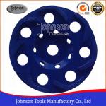 Boomerang Shaped 5 / 6 Inch Concrete Grinding Wheel For Grinding Rough Surfaces