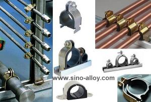 Wholesale Cushion clamps, galvanized steel cushion clamps with rubber inside from china suppliers