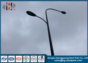 Wholesale RAL Powder Coated Polygonal Street Lamp Pole , Parking Lot Light Poles from china suppliers