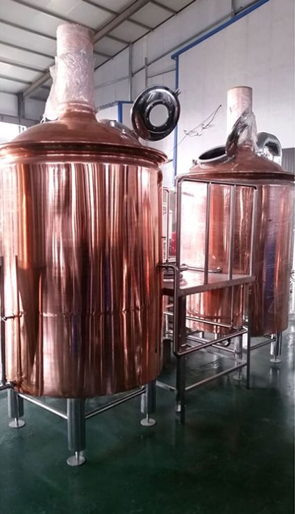 Easy to Operate Copper Beer Kvass Brewing Equipment for Turnkey Project Construction
