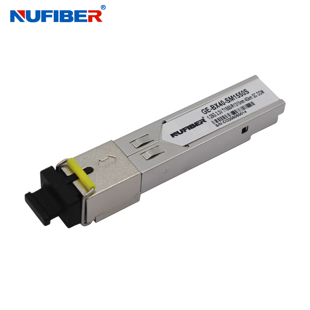 1.25G SFP Module BIDI 40km 1310nm / 1550nm Single fiber Singlemode SFP Transceiver SC DDM Function