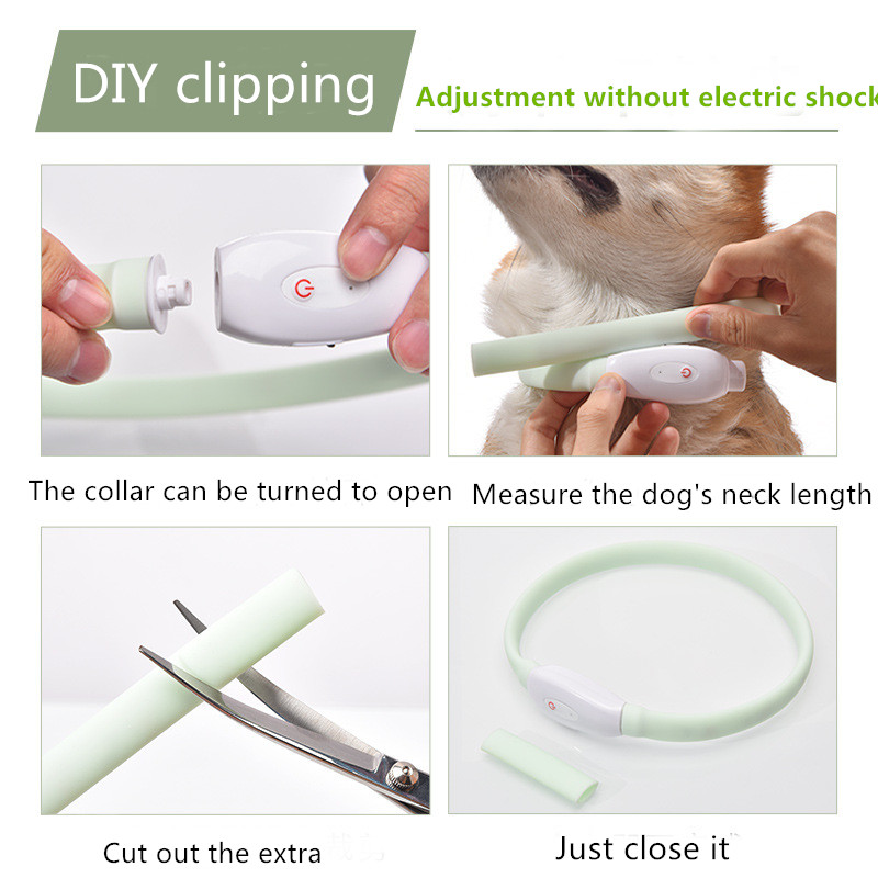 Pet Products ABS Led Dog Collar Rechargeable 40X2cm
