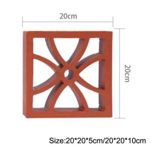 Wholesale Jali Garden Decorative Terracotta Tiles Handmade 200mm Indoor Wall Block from china suppliers