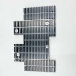 Custom Aluminum Alloy Heat Sink 3240 11mm Oxidized Black Electronic Chip Heat