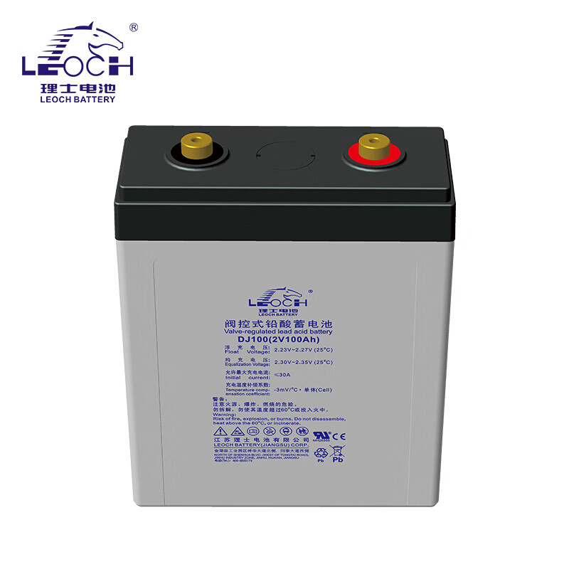 BOATS Leoch Battery Sealed Rechargeable DJ100 Lead Acid Battery 2V100Ah for Power System