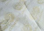 Golden Logo Garment Printed Gift Tissue Paper Smooth White Color Customized