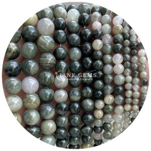 Wholesale Natural Black Stripe Rhodochrosite Gemstone Beads for Jewelry Making DIY Bracelets from china suppliers