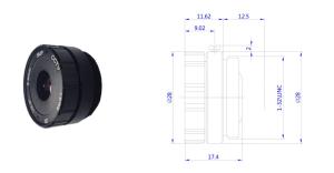 Wholesale Infrared Cctv Board IP Camera Lens 2.8mm F1:2.0 1/2.5'' -20℃- 80℃ Operating Temerature from china suppliers