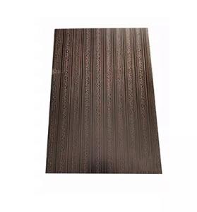 Wholesale Etched Pattern Antique Stainless Steel Plate Fireproof Bronze Color from china suppliers