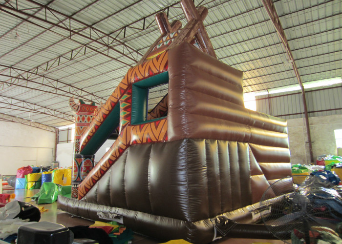 Inflatable Indian type jump house PVC inflatable bouncer colourful inflatable combo house for kids under 15 years old