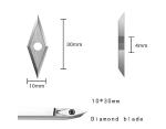 Diamond Cutting Edge Carbide Woodturning Cutters 10pcs with screws Standard