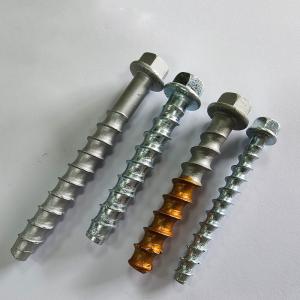 Wholesale Hot-dip galvanizing Hex flange concrete thread self-cutting anchor cement concrete self-tapping screws from china suppliers
