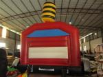 Commercial Outdoor Wide Inflatable Jump House / Fire Truck Bouncer Colourful