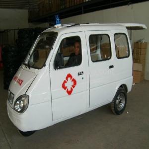 Wholesale 800W Closed Ambulance Motorized Tricycle for 4 People in Africa Passenger Drum Brake from china suppliers