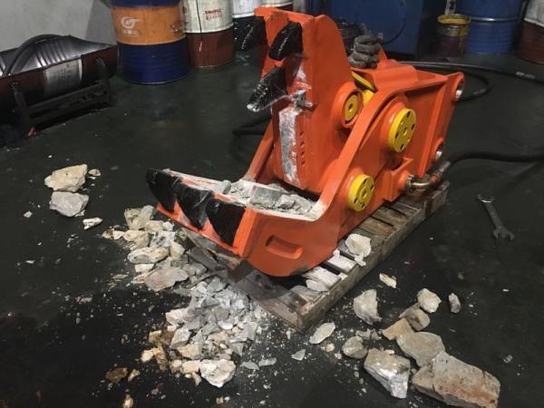 Secondary Building Demolition BEIYI Hydraulic Rotating Pulverizer concrete