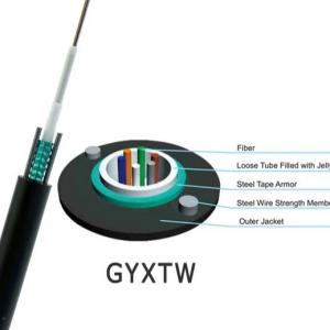 Wholesale Uniloose Tube Steel Tape Armored Gyxtw Cable PE Jacket from china suppliers