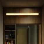 Japan style wooden wall light led source, anti-fog washroom mirror lamp(WH-MR-67