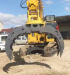 Manufacturer High Efficiency Excavator Hydraulic Steel Roc / Log Grab Hydraulic