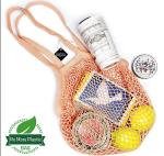 RoHS GOTS Reusable Cotton Produce Grocery Bags Net Shopping Bag Washable
