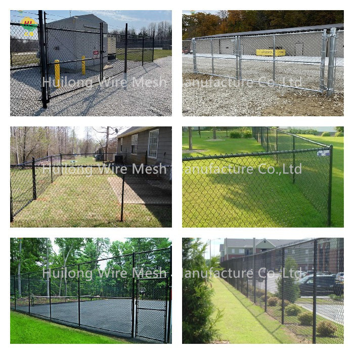 5 Ft High Link Mesh Fencing Galvanized 2-1/4" X 11-1/2 Ga 50 Ft Roll
