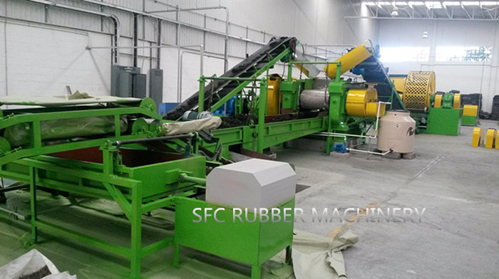 Different Capacity Waste Tyres Rubber Powder Making Line With CE&ISO