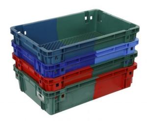 Wholesale HEAVY DUTY HIGH Bi-Color VENTED PLASITC CRATE FOR FOOD PROCESSING OR METAL PARTS from china suppliers