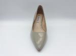 Soft Patent Leather Women Pumps Shoes Bone 3cm Pointed Toe Low Heel Pumps