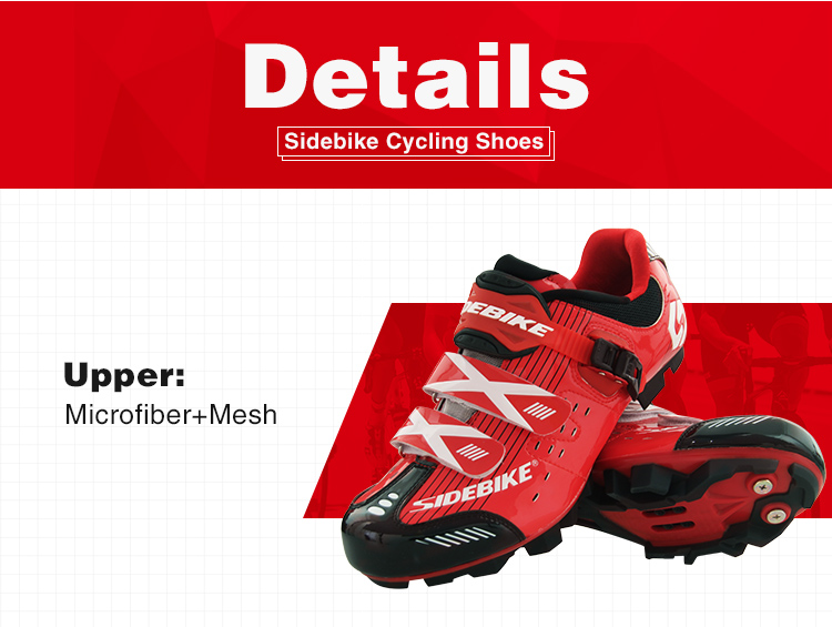 Custom Waterproof Cycling Footwear , Waterproof Flat MTB Shoes Red Color
